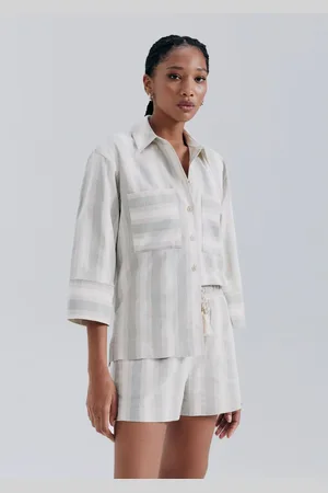Hering Camisa Feminina Manga Longa Listrada