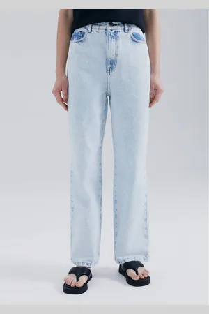Hering Calça Jeans Feminina Reta Cintura Média