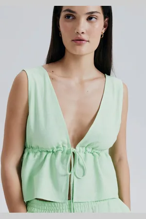 Hering Blusa Feminina Decote V Com Linho