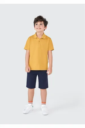 Hering Camisa Básica Polo Infantil Menino Manga Curta Em Piquet