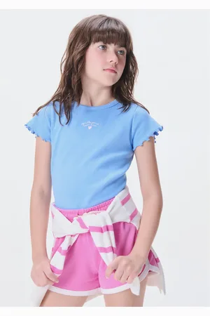 Hering Blusa Manga Curta Infantil Menina Em Ribana