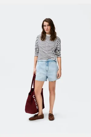 Hering Shorts Jeans Feminino Barra A Fio