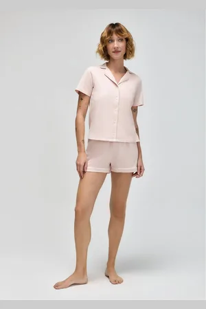Hering Pijama Curto Feminino Com Botões
