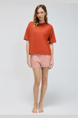 Hering Pijama Curto Feminino Shorts Fio Tinto