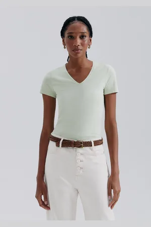 Hering Blusa Básica Feminina Slim Decote V