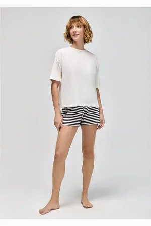 Hering Pijama Curto Feminino Shorts Fio Tinto
