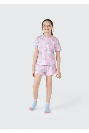 Hering Pijama Curto Infantil Menina + Scrunchie