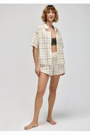 Hering Pijama Curto Feminino Fio Tinto