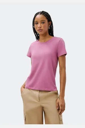 Hering Blusa Básica Feminina Manga Curta Slim World