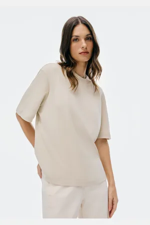 Hering Blusa Feminina Manga Curta Em Malha Interlock