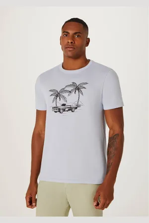Hering Camiseta Masculina Manga Curta Com Estampa