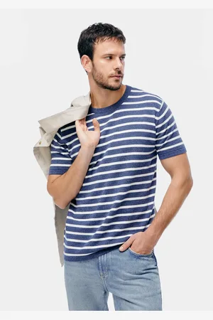 Hering Camiseta Masculina Listrada Em Tricô