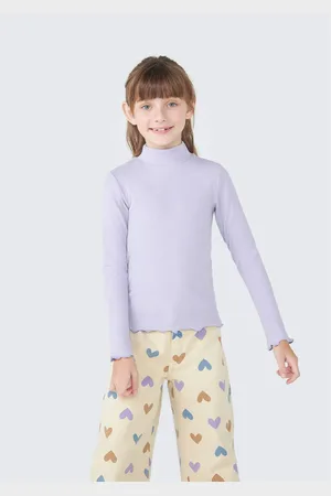 Hering Blusa Básica Infantil Menina Manga Longa Com Gola Alta