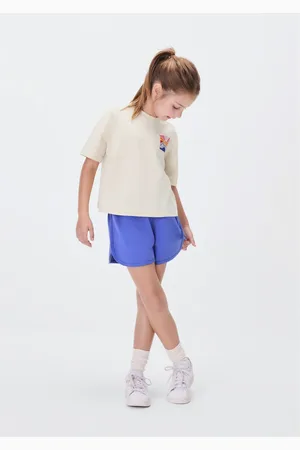 Hering Conjunto Curto Em Moletom Infantil Menina Com Estampa
