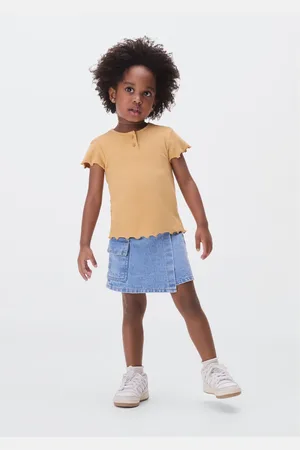 Hering Shorts Saia Jeans Infantil Menina Toddler