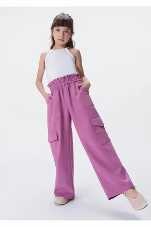 Hering Calça Reta Infantil Menina Com Bolsos
