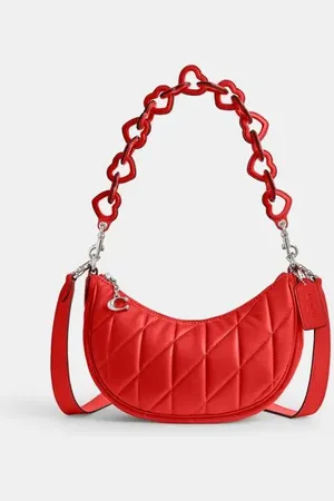 Coach Bolsa Mira Shoulder Pillow Quilting And Heart Strap