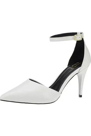 LÓRIS SHOES Sandália Salto Alto Scarpin de Fivela Sapato Bico Fino Stilleto 9000