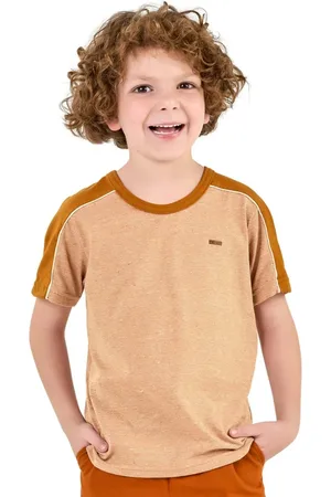 Elian Infantil - Camiseta Curta Menino Meia Malha Botonê