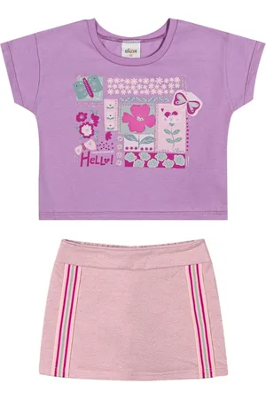 Elian Infantil - Conjunto Menina Jardim Floral