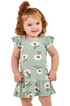 Elian Infantil - Vestido Menina Margaridas