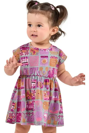 Elian Infantil - Vestido Menina Estampado