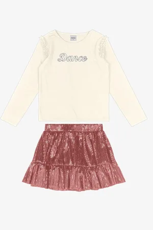 TRICK NICK Infantil - Conjunto Blusa Com Saia Unica