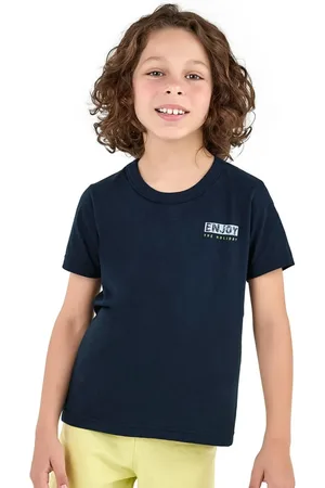 Elian Infantil - Camiseta Menino Costas Estampada