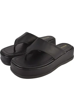 monté Sandália Plataforma Feminina Chinelo Donatella Shoes Macio Confortável Flatform