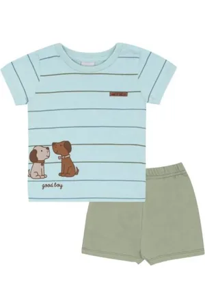 Pulla Bulla Infantil - Conjunto Verão Camiseta e Bermuda