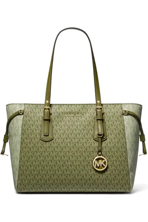 Michael Kors Bolsa Tote Voyager Logo Média 30S0gv6t2b341