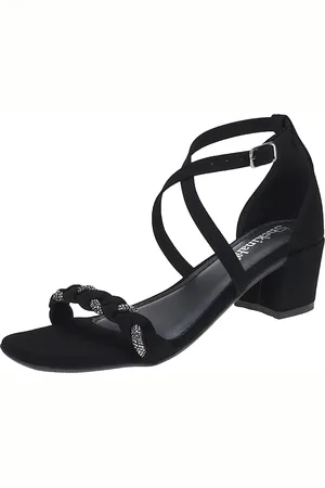 Shekinah Saltinho Feminino Sandália Salto Confortável Tranças Strass Tiras Cruzadas