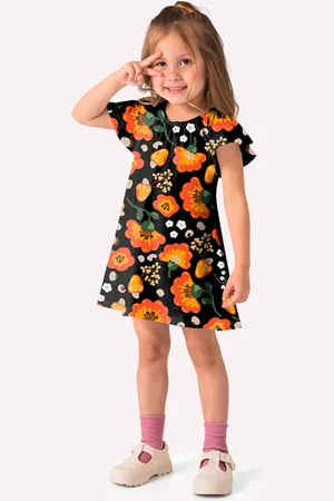 Nanai Infantil - Vestido Menina Flores