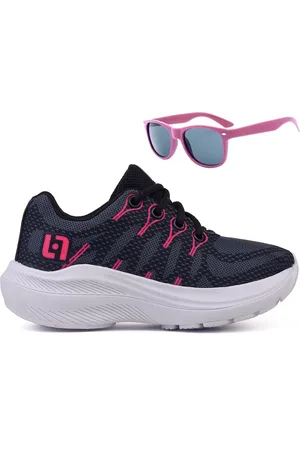 CALCADOS LGHT LIGHT Infantil - Tenis Meninas Casual Escolar Calce Facil + Oculos