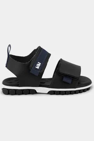 Calçados Bibi Infantil - Papete Bibi Summer Roller 2.0 Preta com Azul Marinho 1239033 20