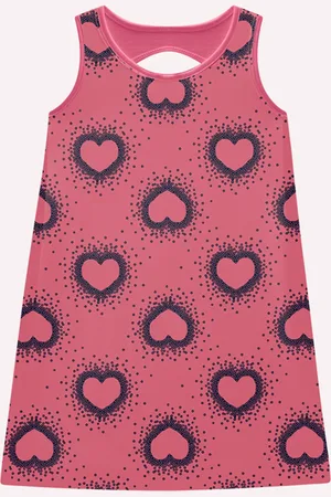 KYLY Infantil - Vestido Menina Corações