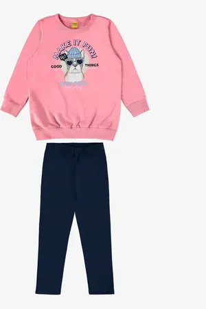 Rovitex Kids Infantil - Conjunto Blusão Com Legging Rovi