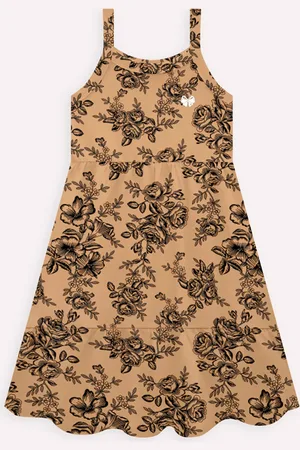 MILON Infantil - Vestido Menina Flores
