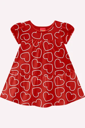 KYLY Infantil - Vestido Mneina Corações