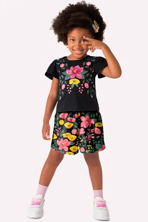 Nanai Infantil - Conjunto Menina Flores