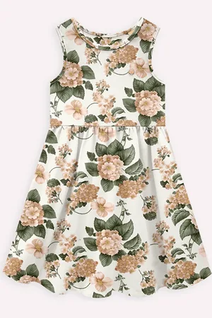 MILON Infantil - Vestido Menina Flores