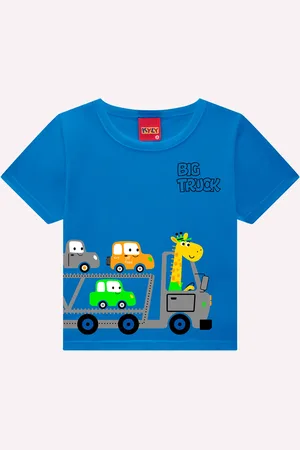 KYLY Infantil - Camiseta Menino Carrinhos