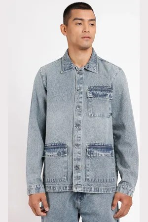 Aramis Jaqueta Jeans Vintage Dirty Azul Médio