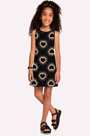 KYLY Infantil - Vestido Menina Corações