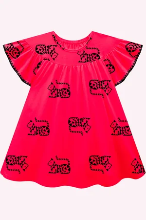 Nanai Infantil - Vestido Menina Gatos