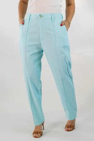 Anticorpus JeansWear Calça Feminina Mom Alta Linho Elastano Anticorpus