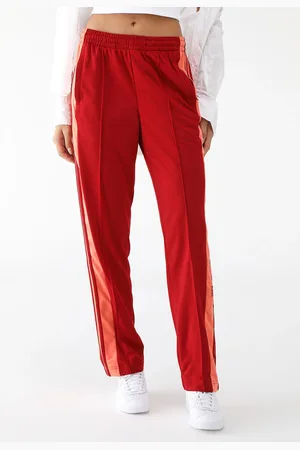 adidas Calça de Moletom Reta Adibreak Vermelha