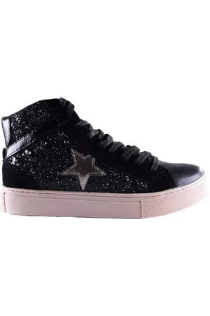 VIA MARTE Tênis Casual Feminino Cano Alto 082-013 Preto