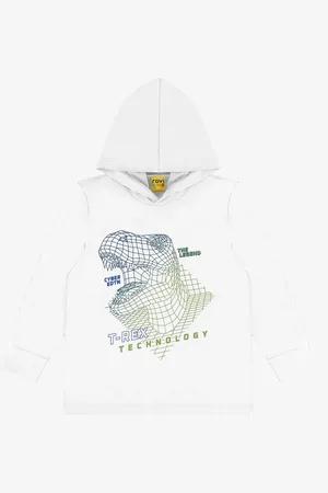 Rovitex Kids Infantil - Camiseta Manga Longa Com Capuz Rovi