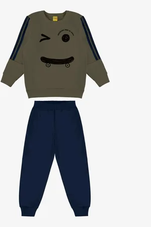 Rovitex Kids Infantil - Conjunto Blusão Com Calça Moletom Rovi
